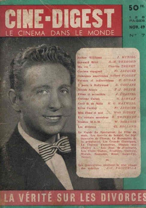 CINE-DIGEST magazine cover Issue 7 November 1949