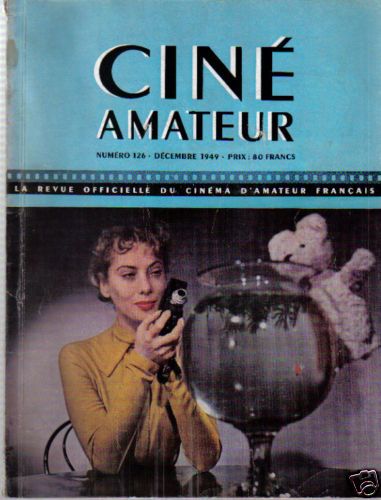 CINE AMATEUR magazine side cover Issue 126 December 1949
