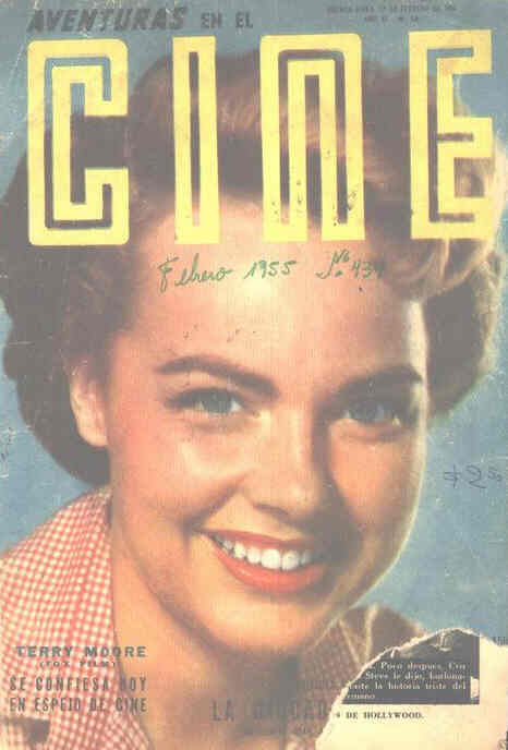 CINE AVENTURAS magazine side cover Issue 434 17 February 1955