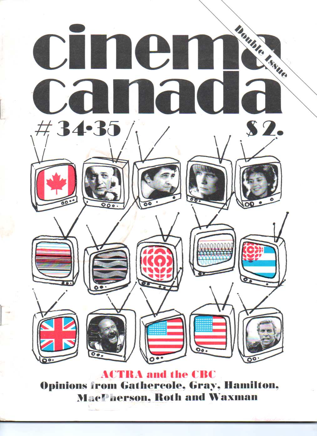 CINEMA CANADA magazine cover Issue 34/35  1977