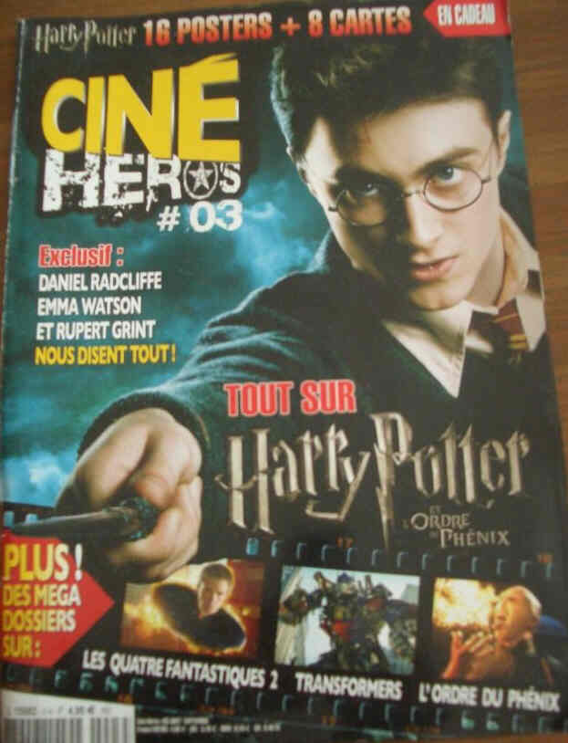 CINE HEROS magazine side cover Issue 3  2007