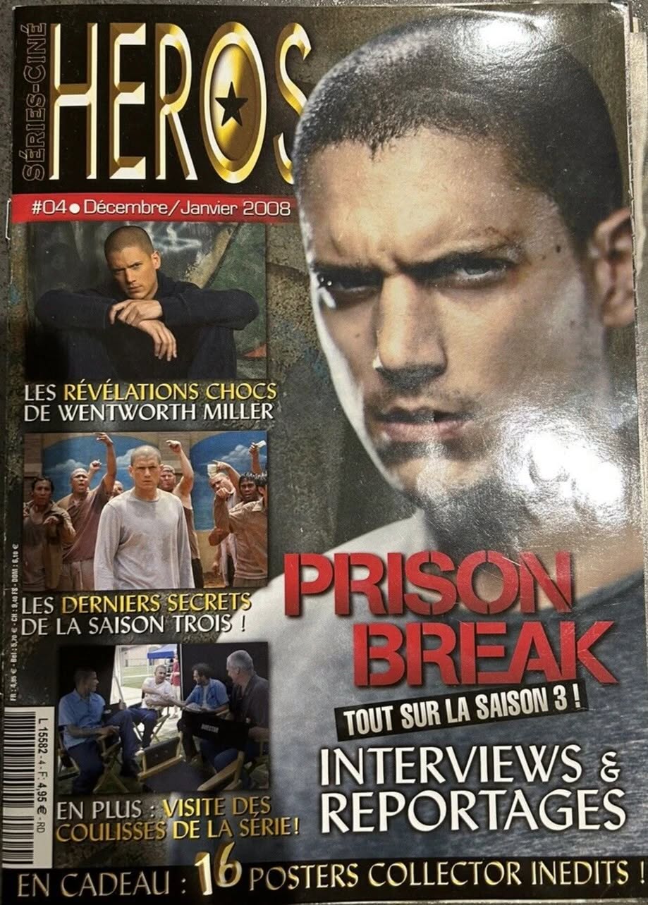 CINE HEROS magazine side cover Issue 4 December 2007 / January 2008