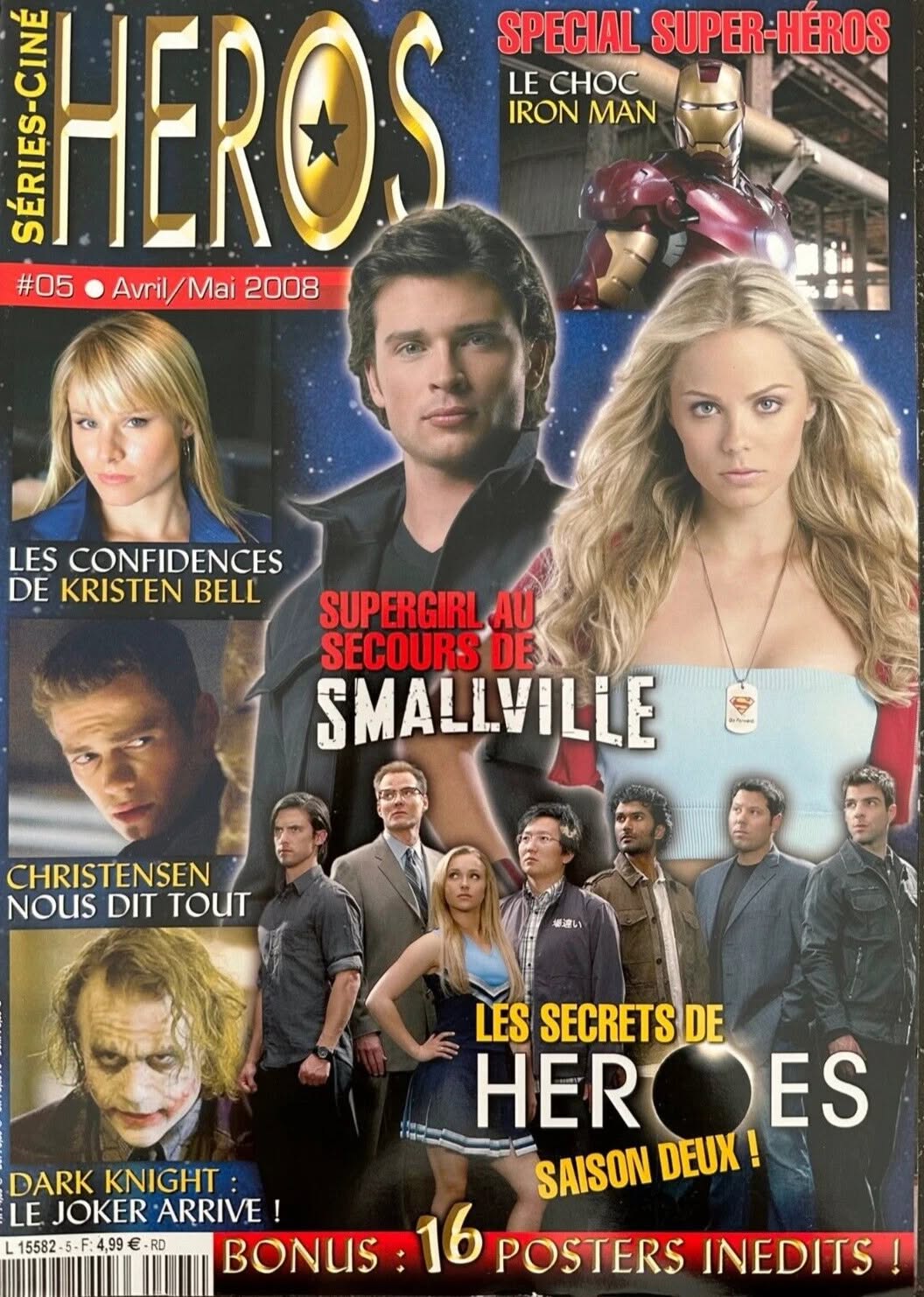 CINE HEROS magazine side cover Issue 5 April/May 2008