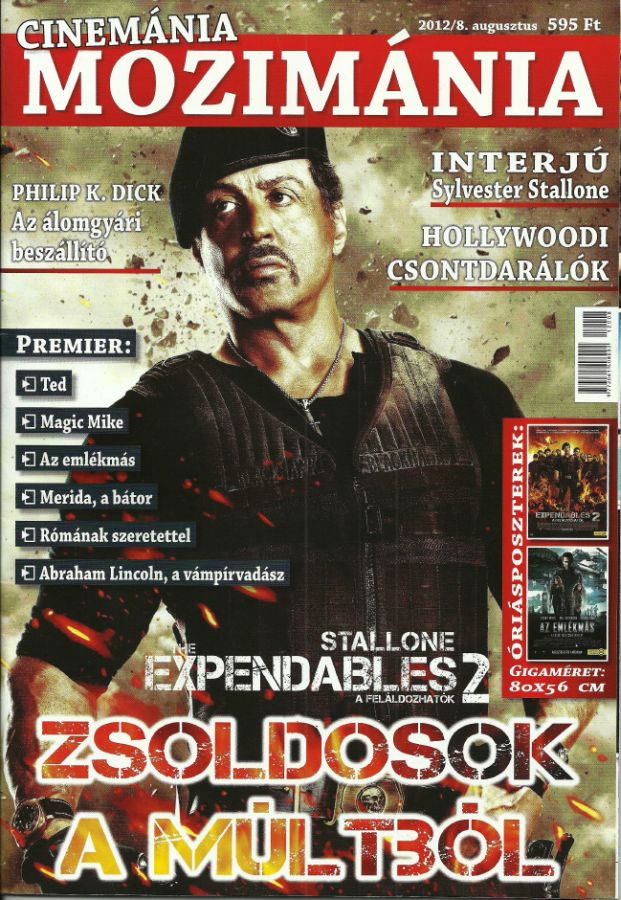 CINEMANIA MOZIMANIA magazine side cover August 2012