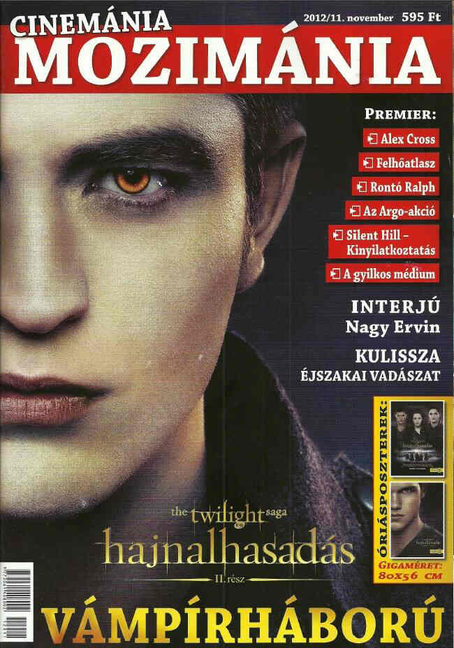 CINEMANIA MOZIMANIA magazine side cover November 2012