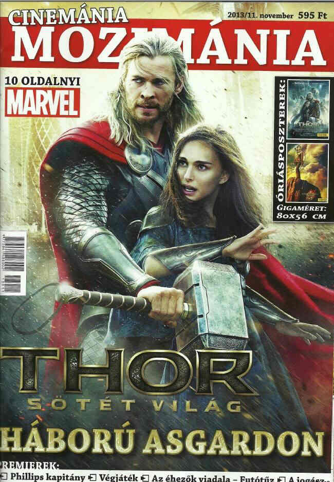 CINEMANIA MOZIMANIA magazine side cover November 2013