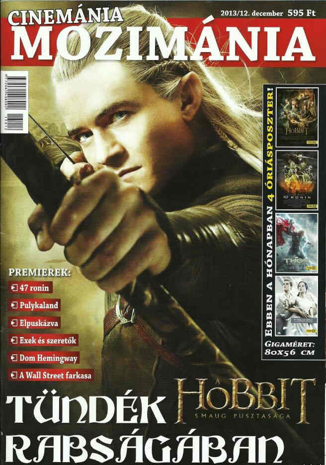 CINEMANIA MOZIMANIA magazine side cover December 2013