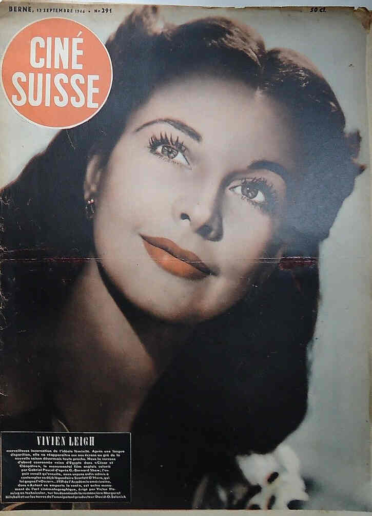 CINE SUISSE magazine side cover Issue 291 12 September 1946
