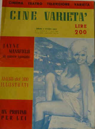 CINE VARIETA magazine side cover Issue 8  1964