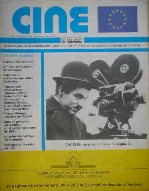 CINE Y MAS magazine cover Issue 65  1989