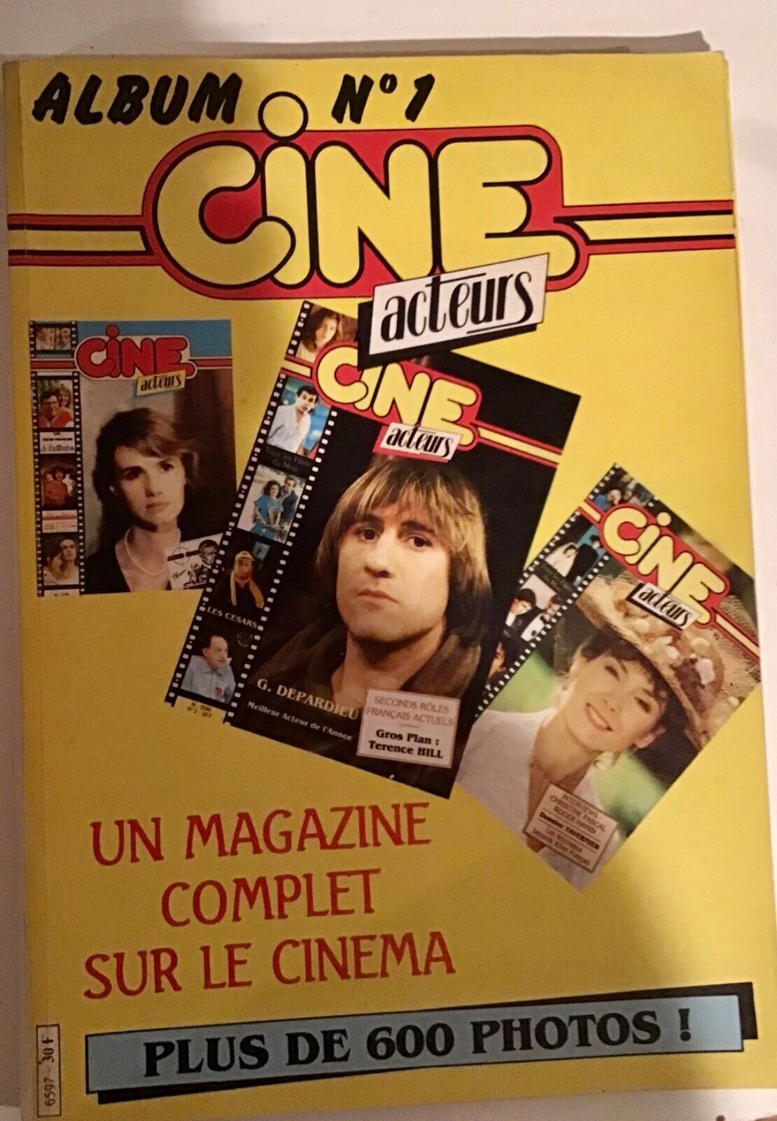 CINE ACTEURS magazine side cover Issue 1  Album # 1   1984