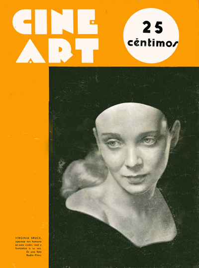 CINE ART magazine cover Issue 43  1934