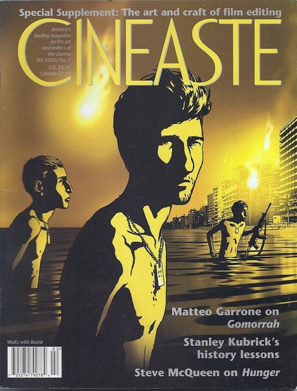 CINEASTE magazine side cover Issue 129  Vol 34 # 2  