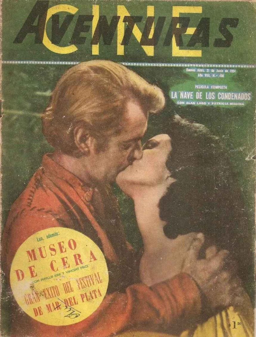CINE AVENTURAS magazine side cover Issue 400  June 1954