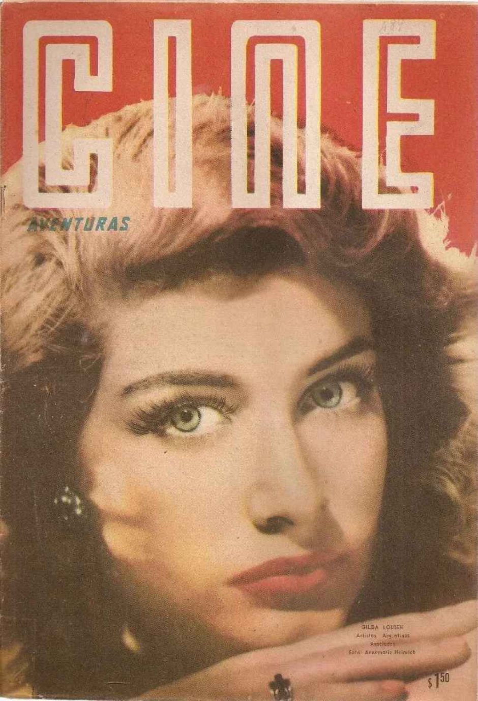 CINE AVENTURAS magazine side cover Issue 489  March 1956