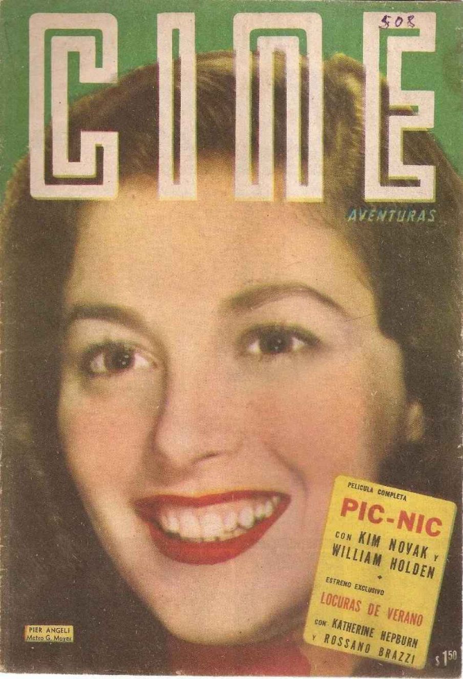 CINE AVENTURAS magazine side cover Issue 508 July 1956