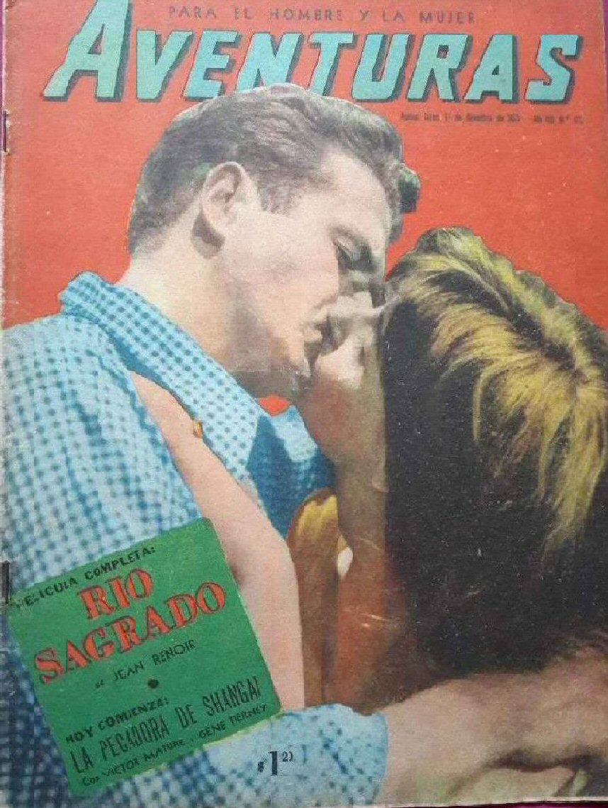 CINE AVENTURAS magazine side cover Issue 373   1953