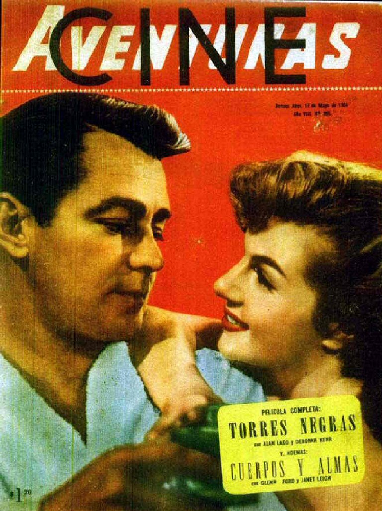 CINE AVENTURAS magazine side cover Issue 395 17 May 1954