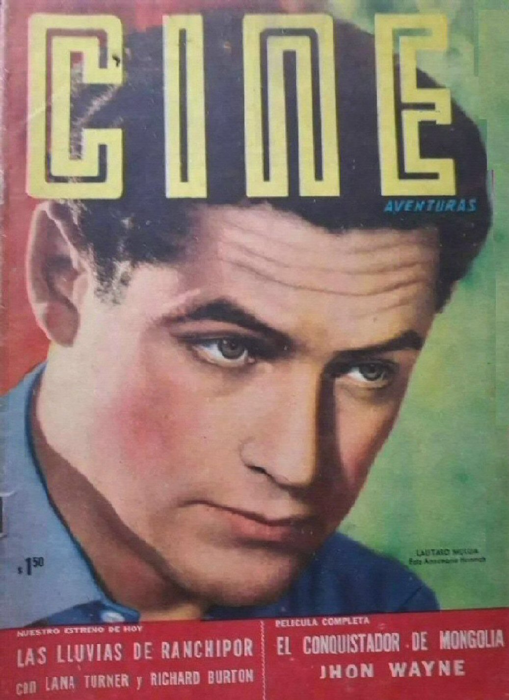 CINE AVENTURAS magazine side cover Issue 509  August 1956