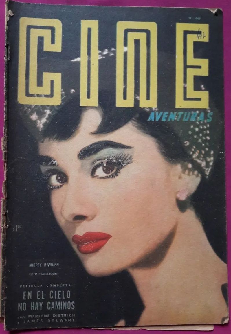 CINE AVENTURAS magazine side cover Issue 447 26 May 1955