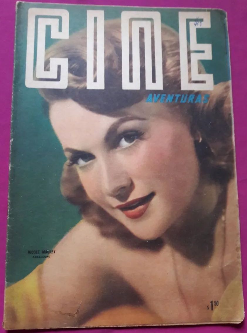 CINE AVENTURAS magazine side cover Issue 449 9 June 1955