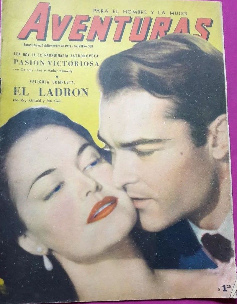 CINE AVENTURAS magazine side cover Issue 368 9 November 1953
