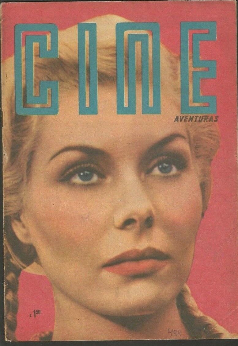 CINE AVENTURAS magazine side cover Issue 499 31 May 1956
