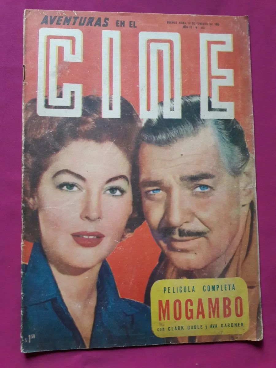 CINE AVENTURAS magazine side cover Issue 433 10 February 1955