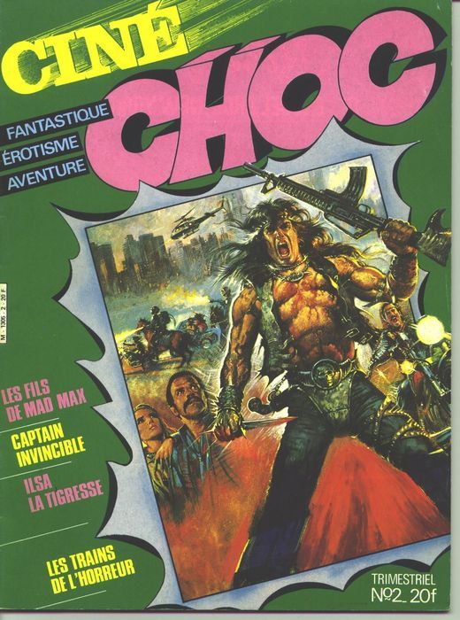 CINE CHOC magazine cover Issue 2 June 1984