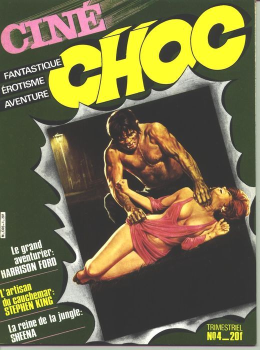 CINE CHOC magazine cover Issue 4 December 1984
