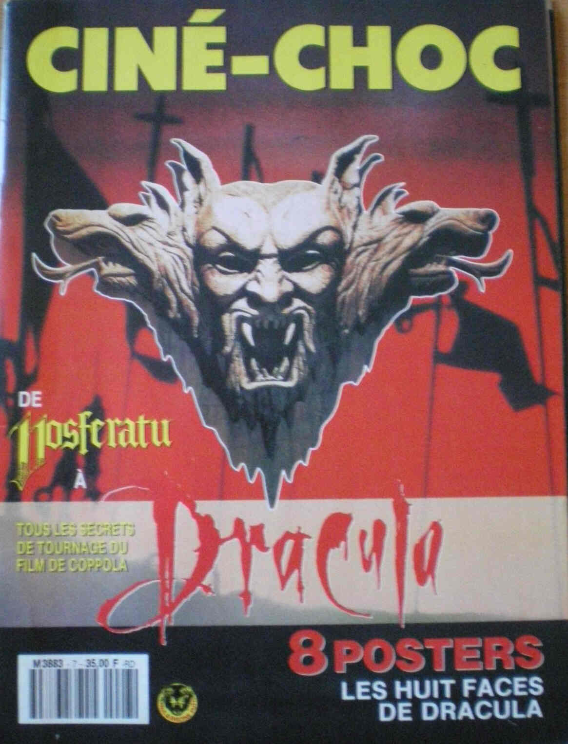 CINE CHOC magazine side cover Issue 7 September 1985