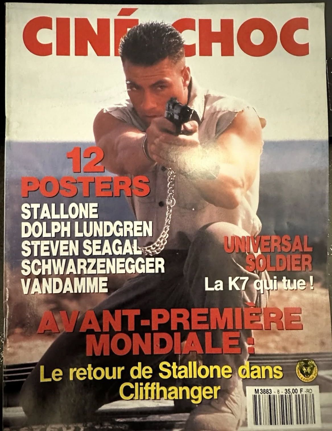 CINE CHOC magazine side cover Issue 8 December 1985
