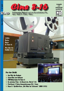 CINE 8-16 magazine side cover Issue 20 December 2011
