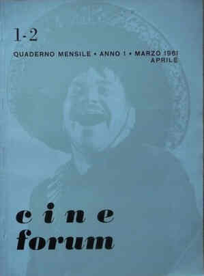 CINEFORUM magazine cover Issue 1/2 March/April 1961
