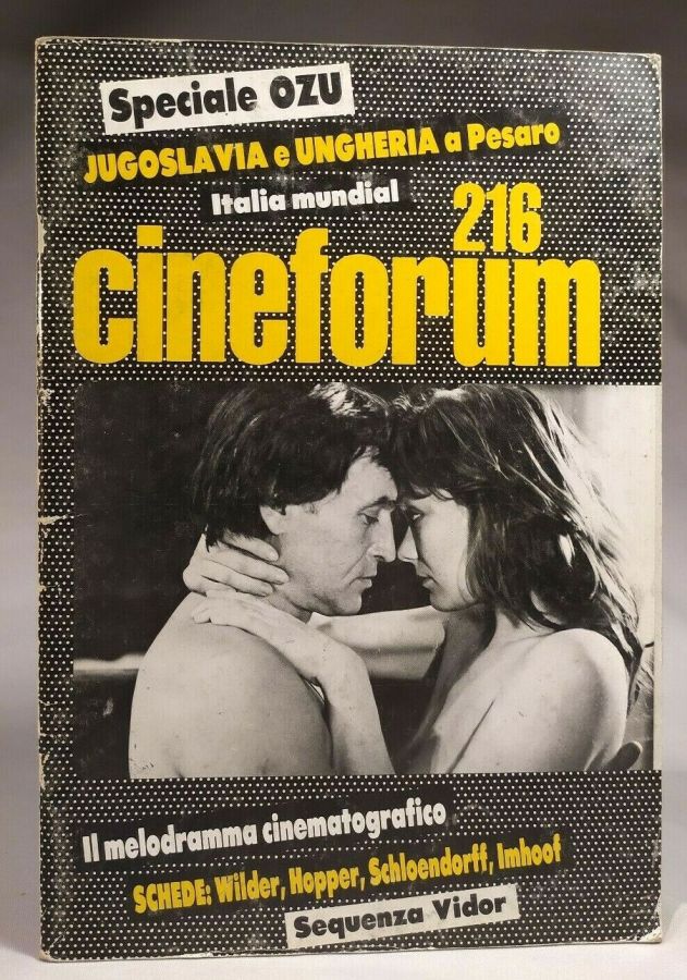 CINEFORUM magazine side cover Issue 216  1982