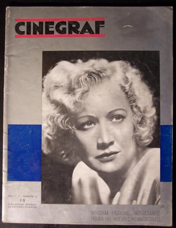 CINEGRAF magazine cover Issue 3 June 1932