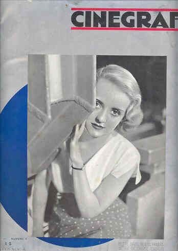 CINEGRAF magazine cover Issue 8 November 1932