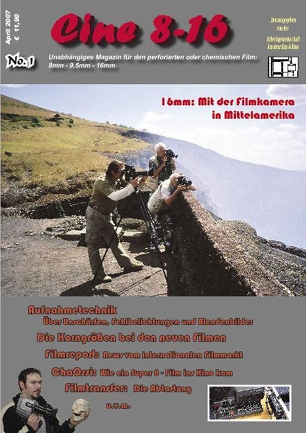 CINE 8-16 magazine side cover Issue 1  April 2007