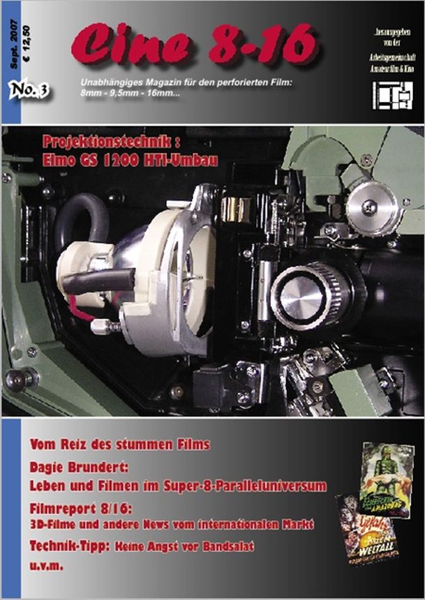 CINE 8-16 magazine side cover Issue 3  September 2007