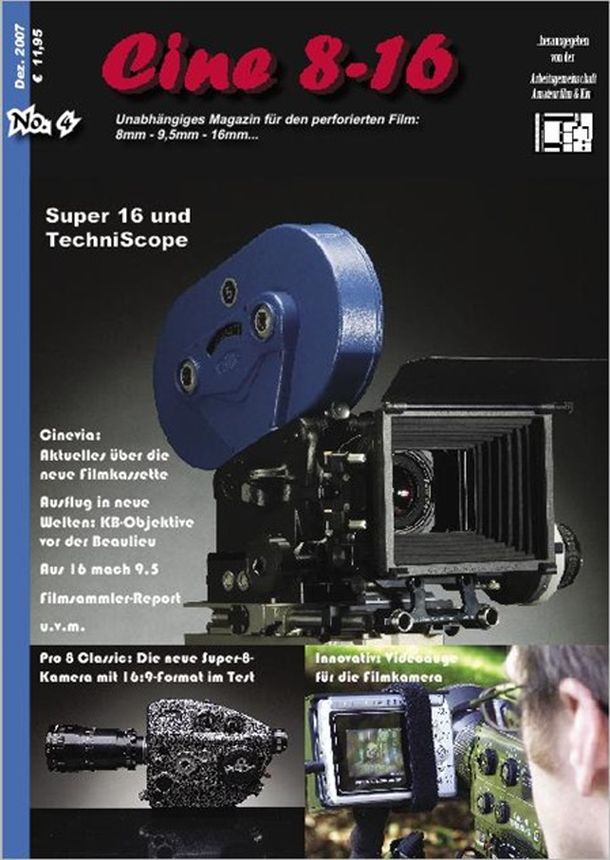 CINE 8-16 magazine side cover Issue 4  December 2007