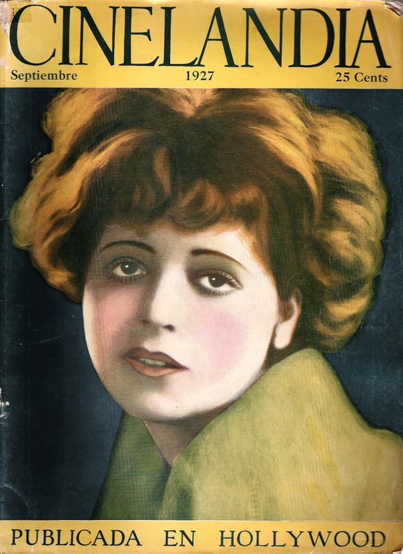 CINELANDIA magazine side cover September 1927