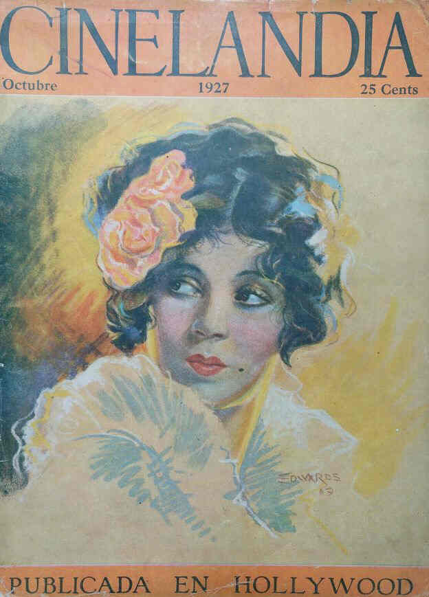 CINELANDIA magazine side cover October 1927
