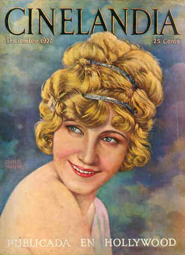 CINELANDIA magazine side cover December 1927