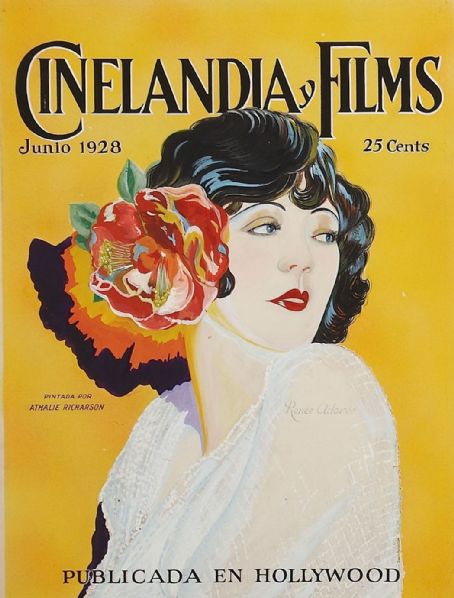 CINELANDIA magazine side cover June 1928