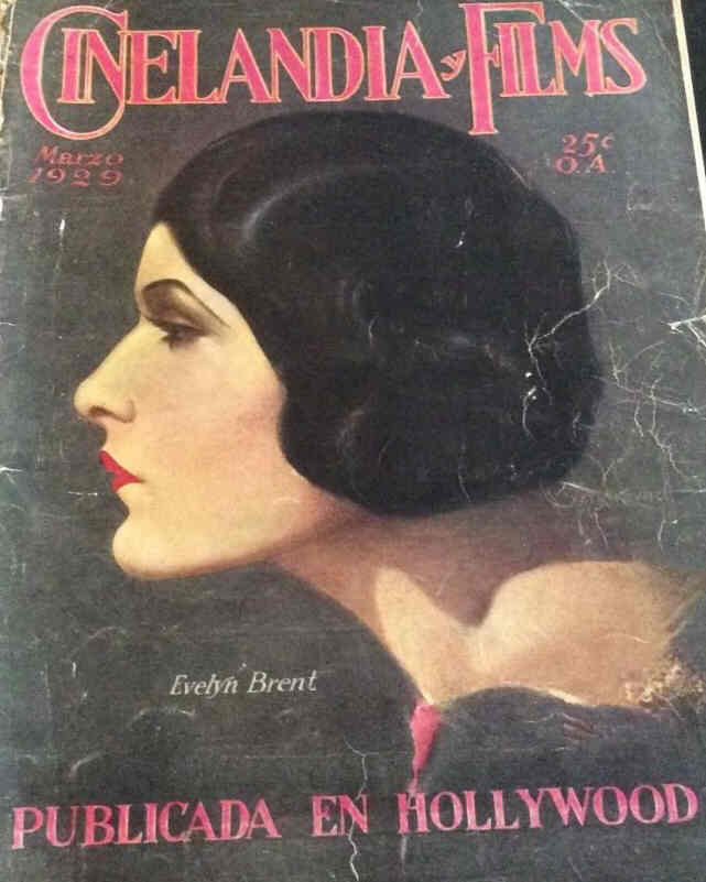 CINELANDIA magazine side cover March 1929
