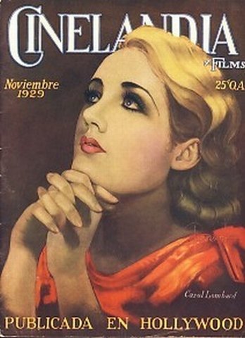 CINELANDIA magazine side cover November 1929