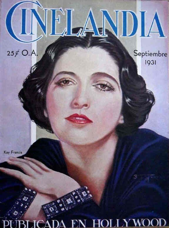 CINELANDIA magazine side cover September 1931