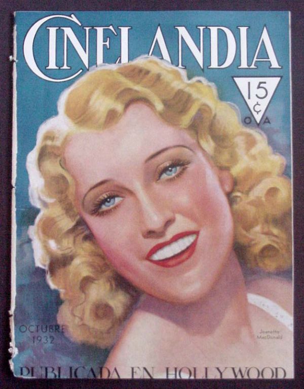 CINELANDIA magazine side cover October 1932