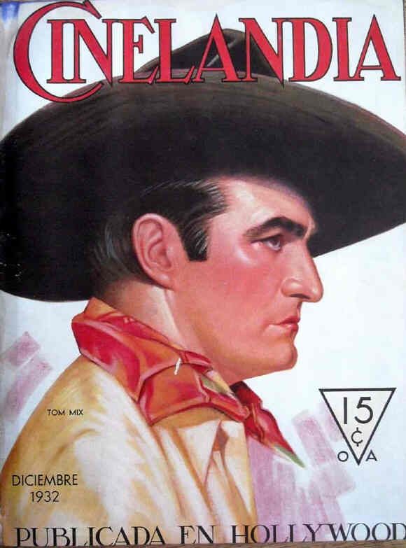 CINELANDIA magazine side cover December 1932