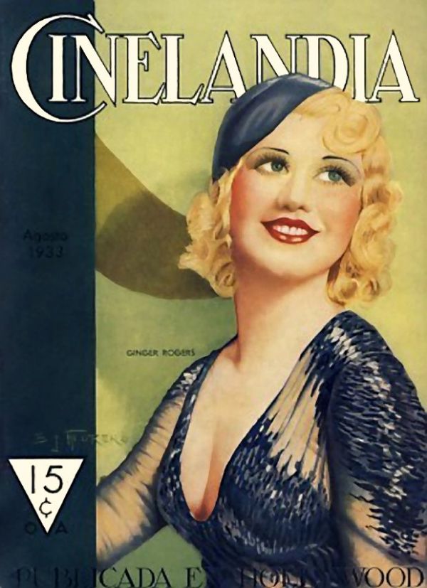 CINELANDIA magazine side cover August 1933